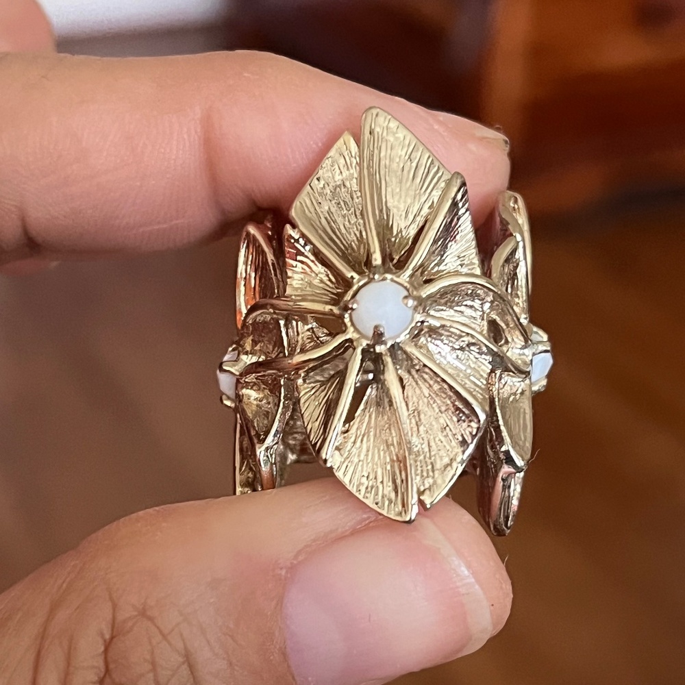 Custom Gold White Ryder Ring